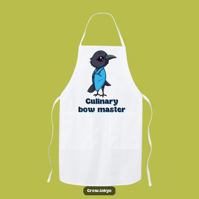 Funny Crow Kimono Apron - Cook with Grace and Humor