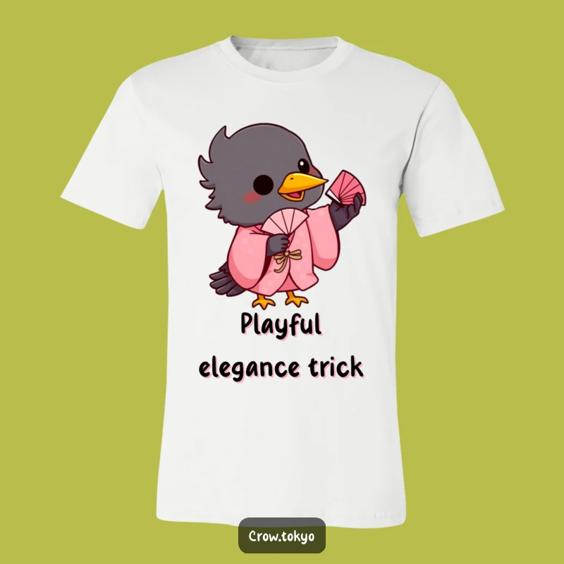 Funny Playful Crow Fan T-Shirt - Show Off Your Balance